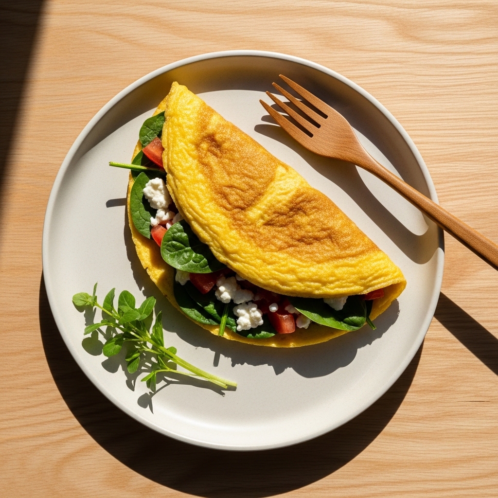 Omelete de Espinafre